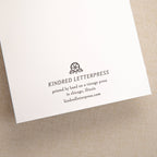 Kindred Letterpress - Rare Bird Birthday Card | Letterpress Birthday Card