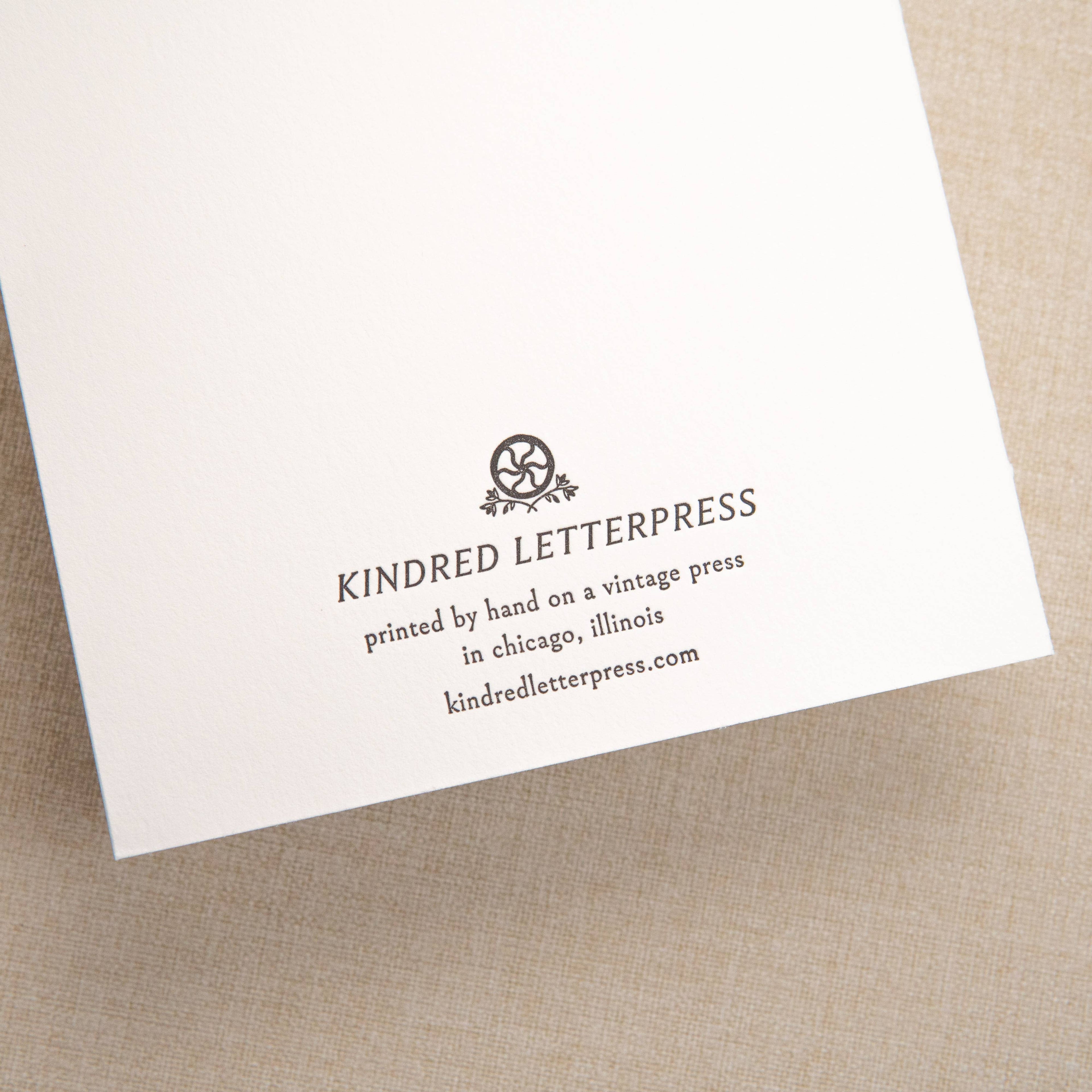 Kindred Letterpress - Rare Bird Birthday Card | Letterpress Birthday Card