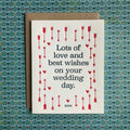 Lucky Bee Press - Arrow Love & Wish - letterpress card