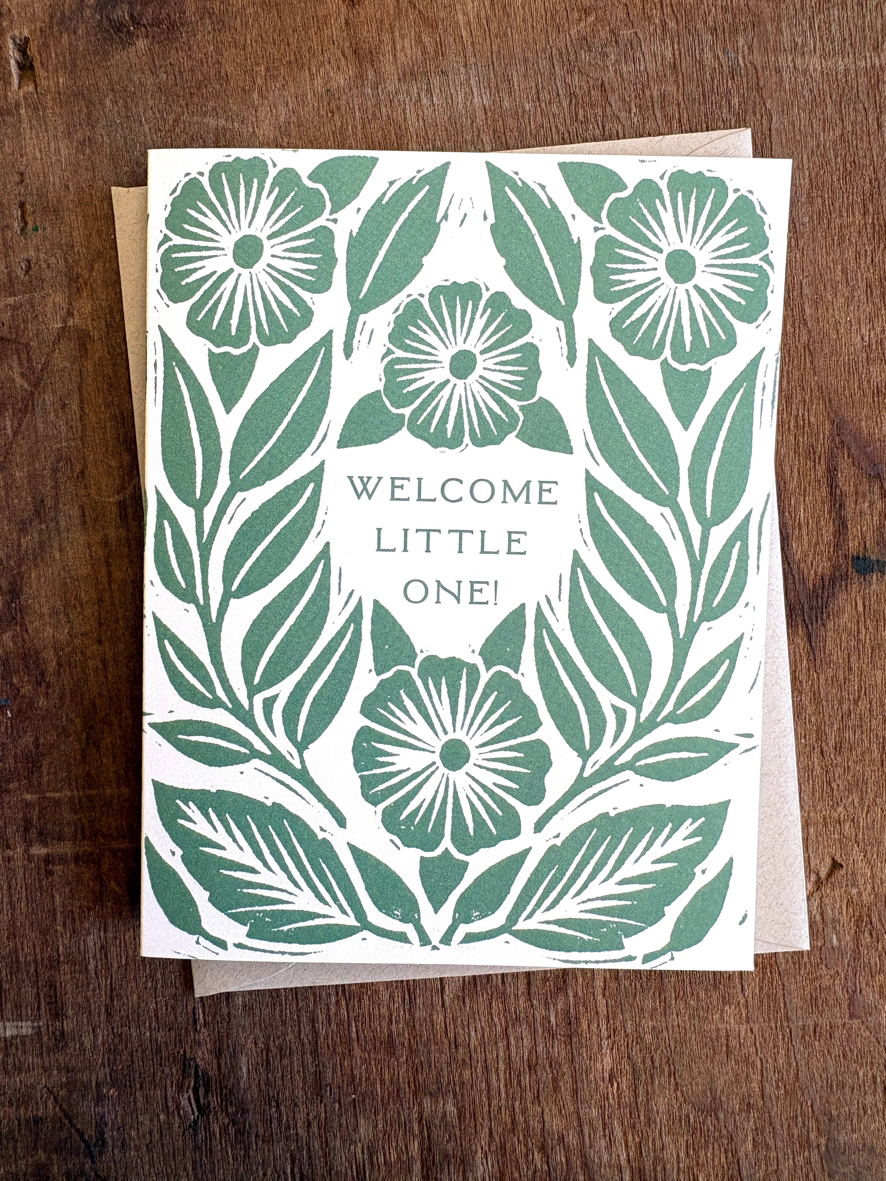 Katharine Watson - "Welcome Little One" Greeting Card