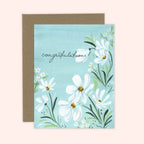 Almeida Illustrations - Congratulations Florals Card:
