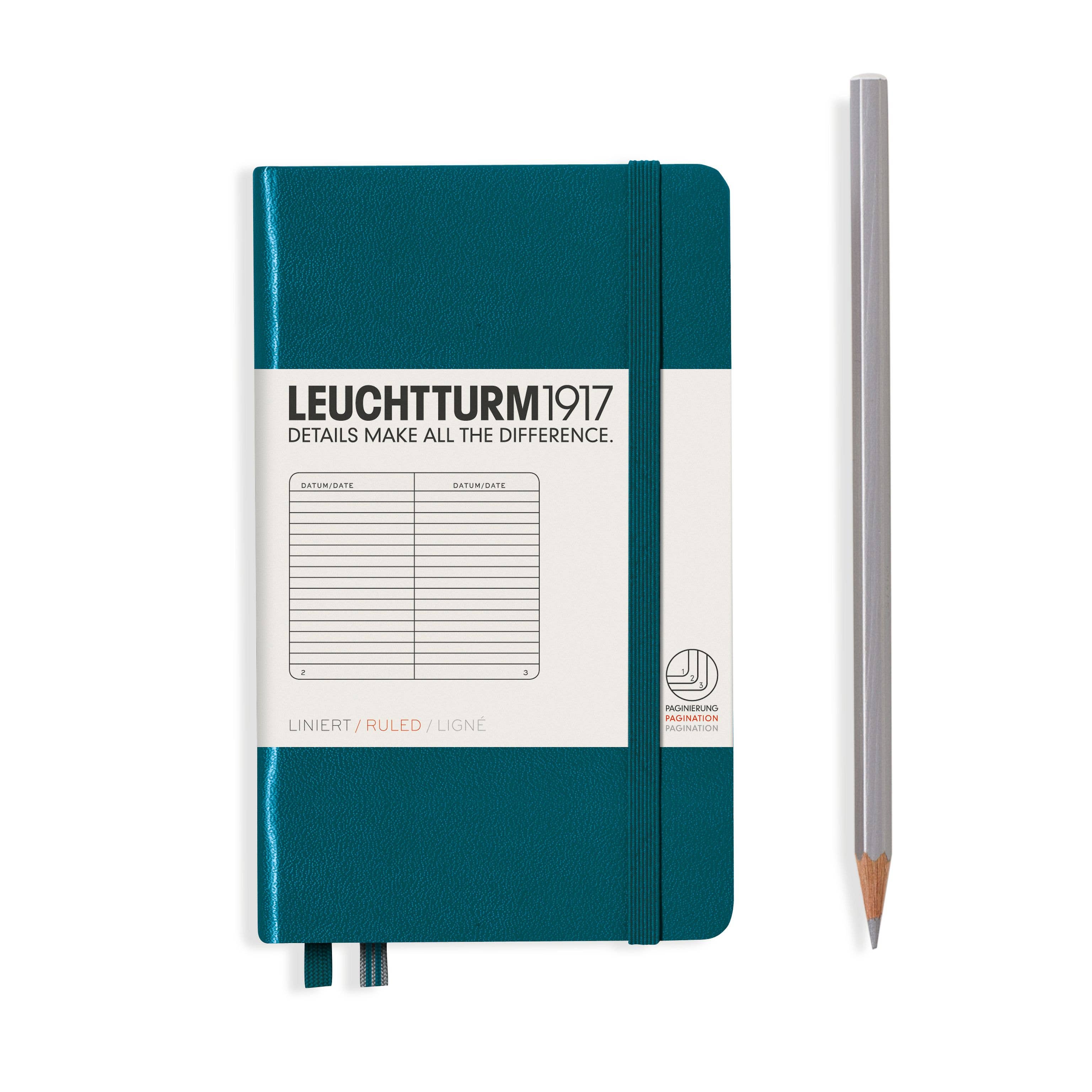 LEUCHTTURM1917 - Notebooks - Pocket (A6): Sage / Hardcover / Squared