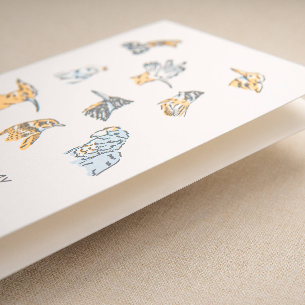 Kindred Letterpress - Rare Bird Birthday Card | Letterpress Birthday Card