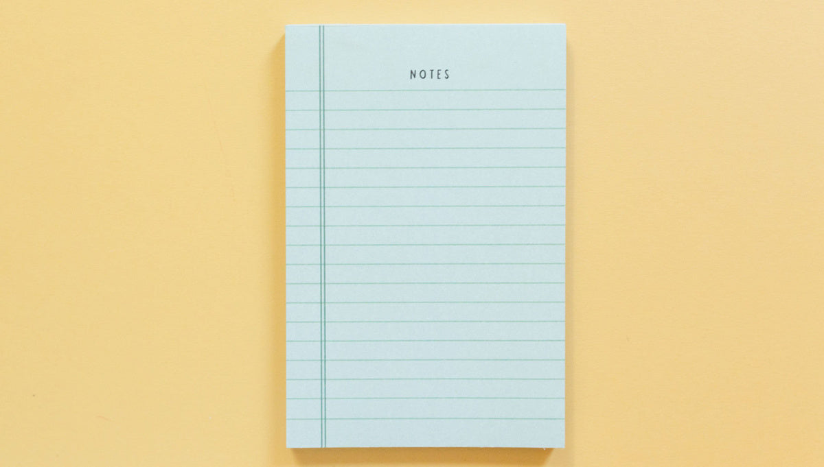 Pippi Post, Green Notes 4x6 Notepad