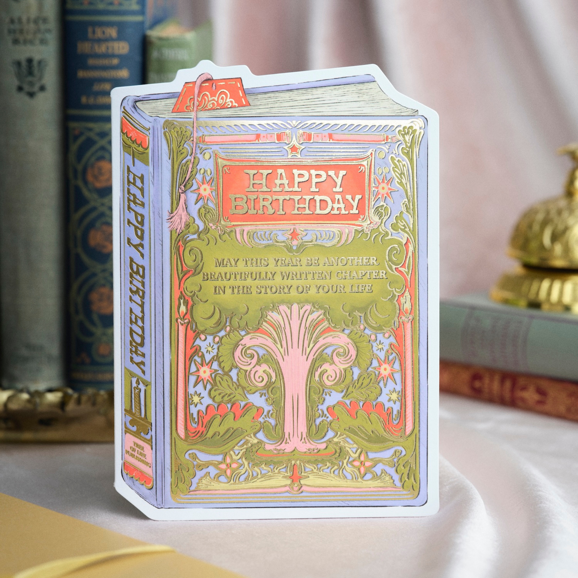 Good Juju Ink - Tree Birthday Book Cover Diecut Card