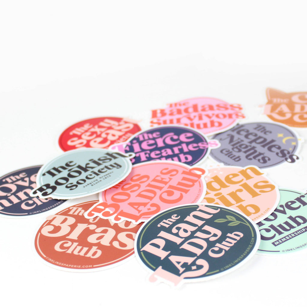 Inklings Paperie - Vinyl Sticker - Overthinkers Club