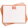 Dahlia Press - Bisous Bisous Flat Note - Letterpress Set of 8 Stationery