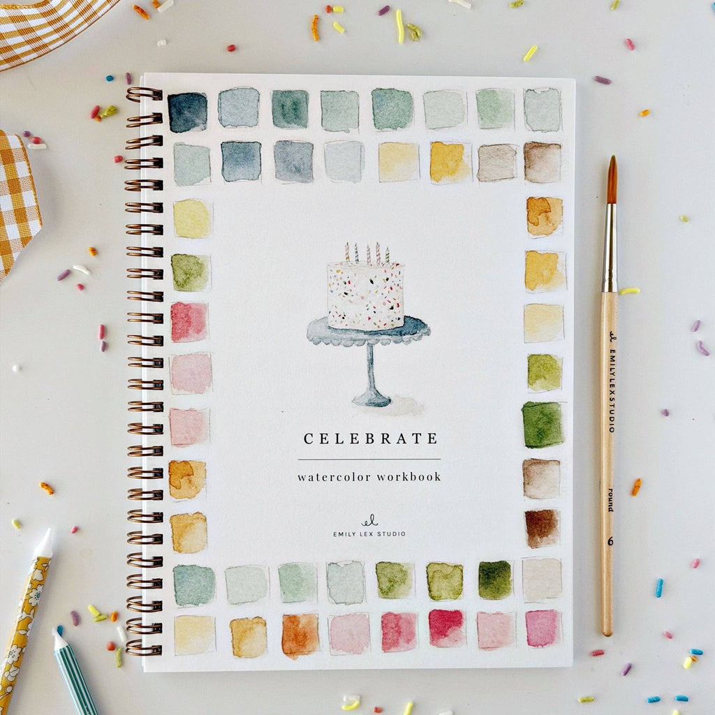 emily lex studio - Celebrate watercolor workbook