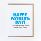 Lady Pilot Letterpress - Not Mom Father's Day Greeting Card