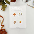 emily lex studio - Fall leaves paintable watercolor notecard set