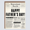 Morgan Swank Studio - Vintage Newspaper Punny Father's Day Card