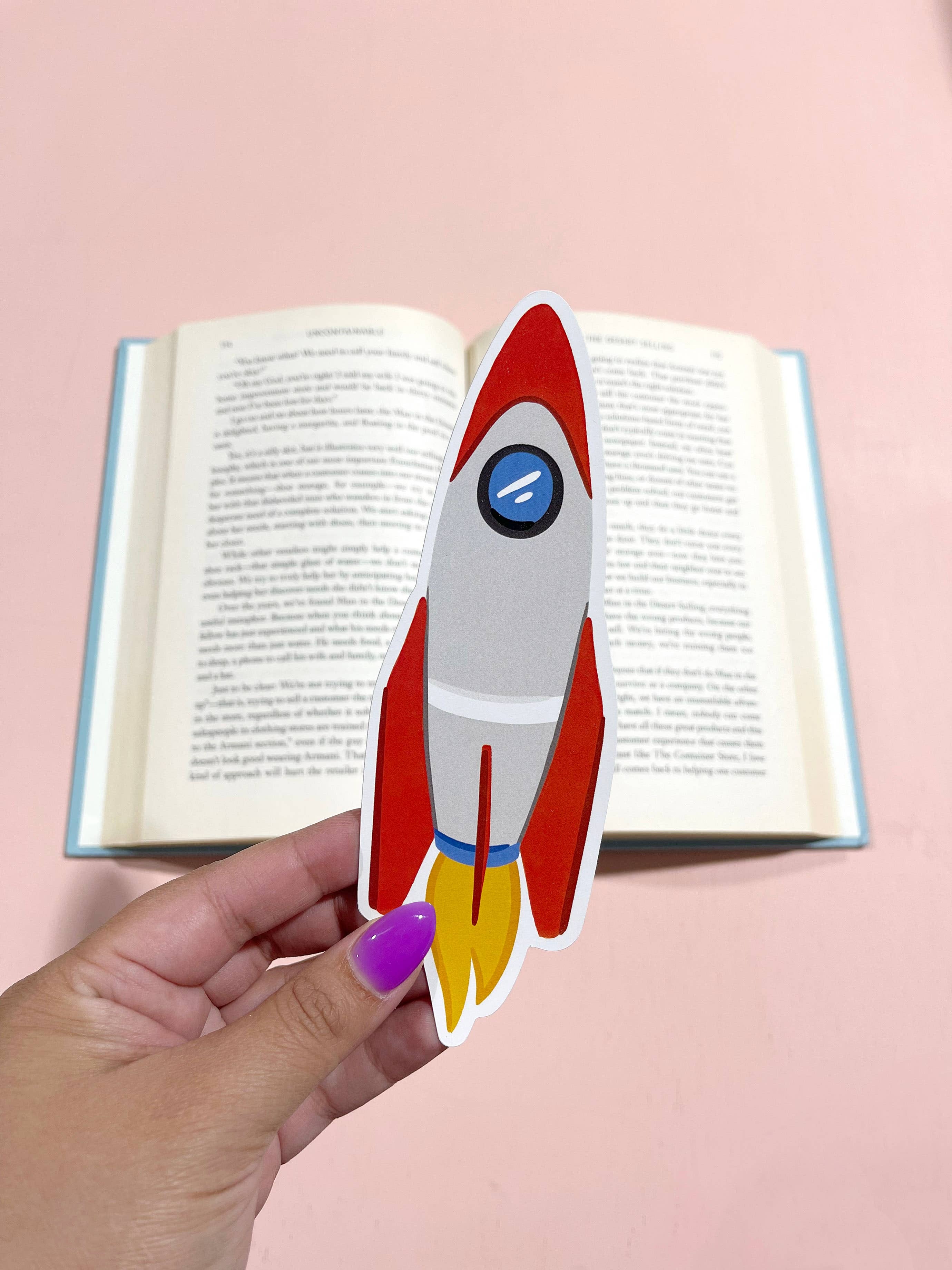 Bloomwolf Studio - Rocket Die Cut Bookmark