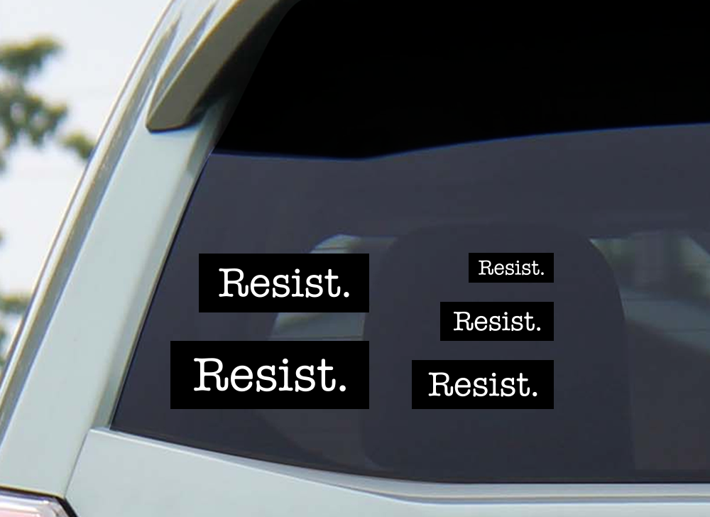 Discovery Stickers - Resist Sticker: 4 inch