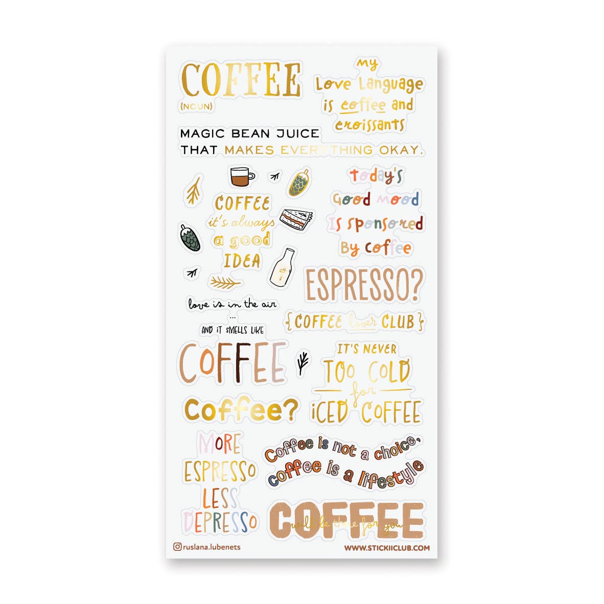 STICKII - Espresso Yourself Sticker Sheet