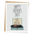 Apartment 2 Cards - You Rock Vinyl Record Father's Day Card