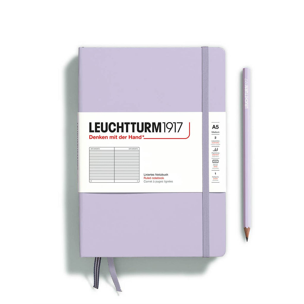 LEUCHTTURM1917 - Notebooks - Medium (A5): Lilac / Hardcover / Ruled