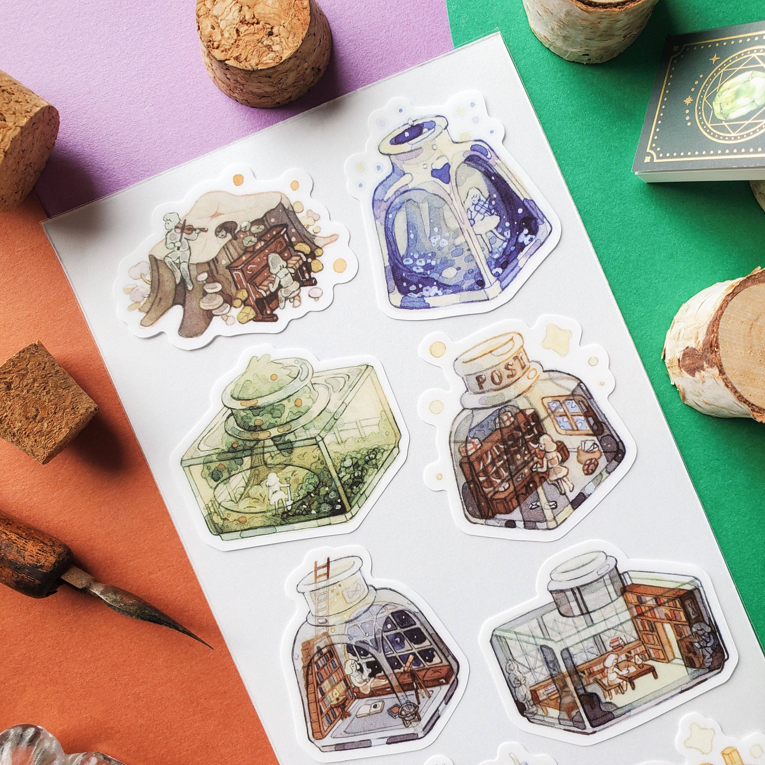 STICKII - Ink Bottle Worlds Sticker Sheet