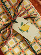 re:mused studio - Tomato Ravioli Gift Wrap Sheet - Double Sided
