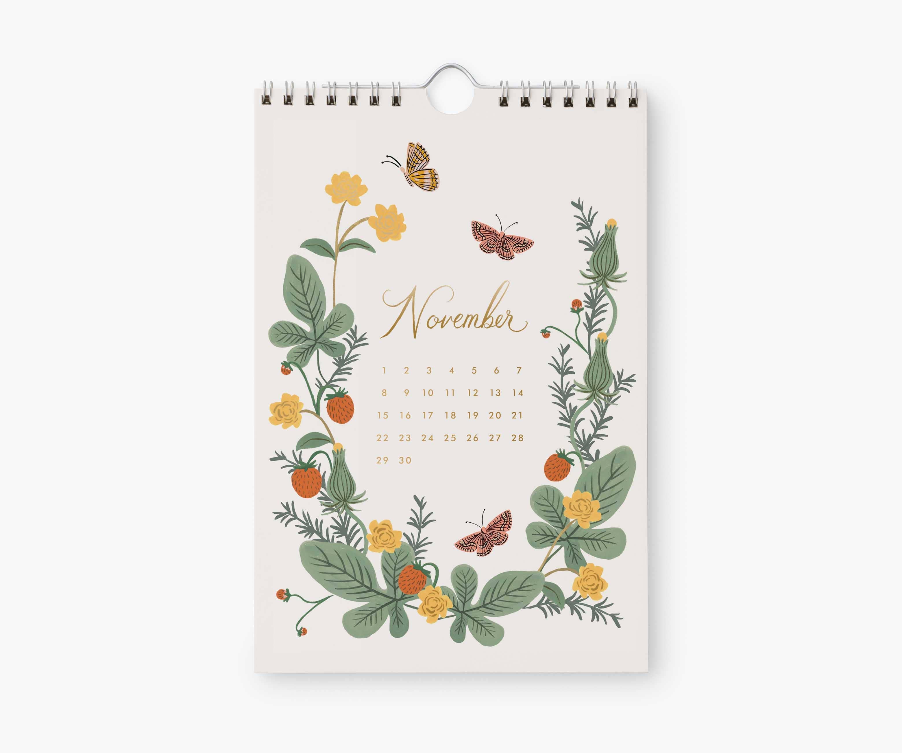 Rifle Paper Co. - 2026 Strawberry Fields Kitchen Calendar (6x9)
