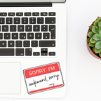 Pretty Pages - Sorry I'm awkward, sorry...sorry