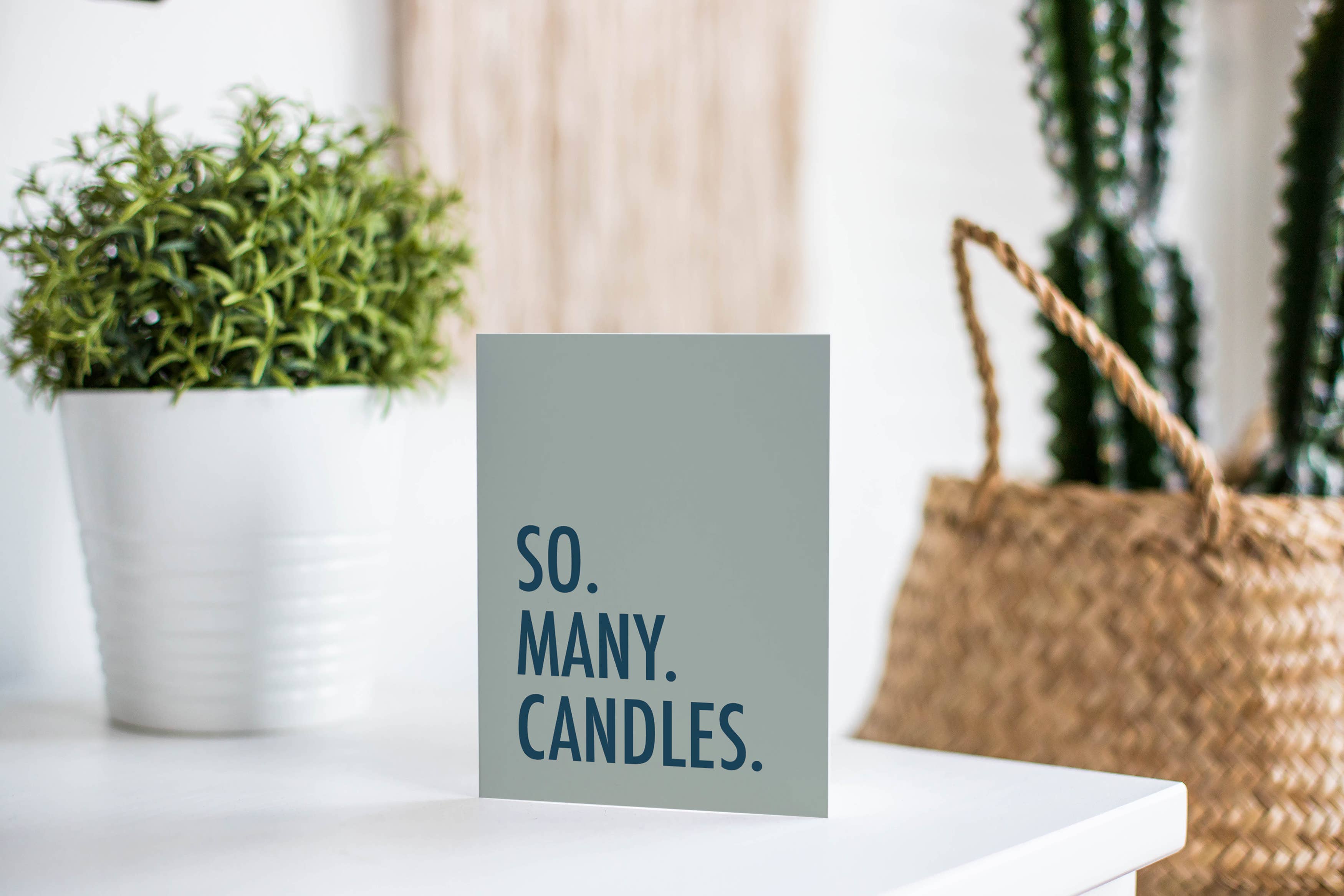 Modern Wit - Birthday Card, So. Many. Candles