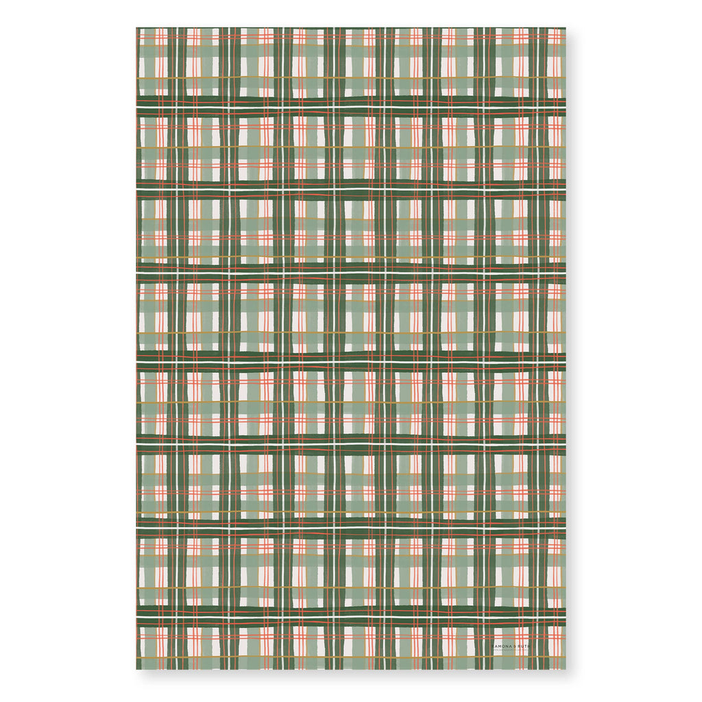Ramona & Ruth - Holiday Plaid Gift Wrap | Roll