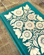 Katharine Watson - Foil Stamped Linen Journal, Blank Jewel Green