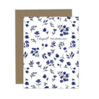 Almeida Illustrations - Deepest Condolences Navy Floral Card