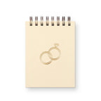 Ruff House Print Shop - Wedding Rings Mini Jotter Notebook
