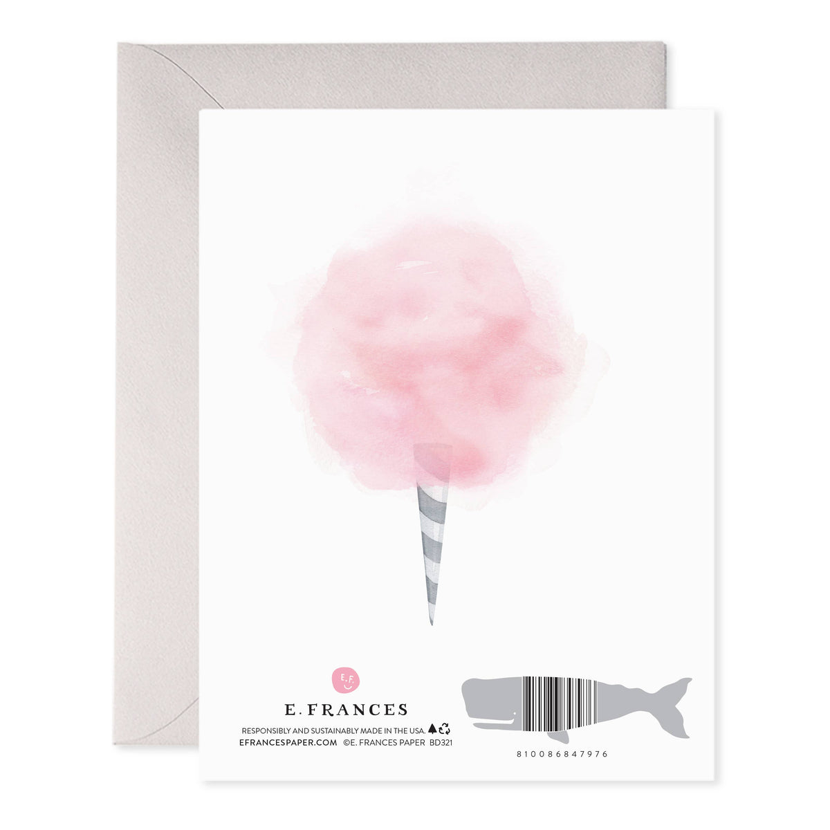 E. Frances Paper - Cotton Candy Birthday Greeting Card