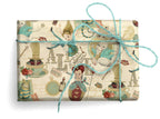 San Lorenzo Design - Florentine  Wrapping Paper, 19.7 x 27.6 in.: Foglie Invernali