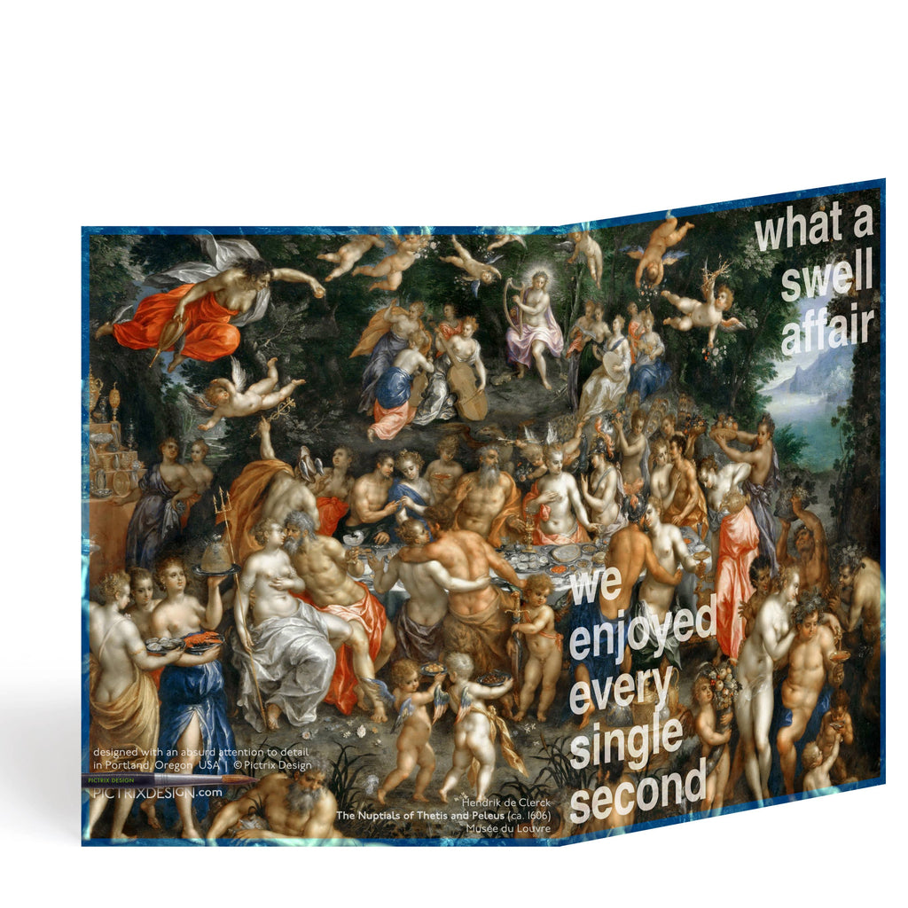 Pictrix Design - "A swell affair" thank-you notecard