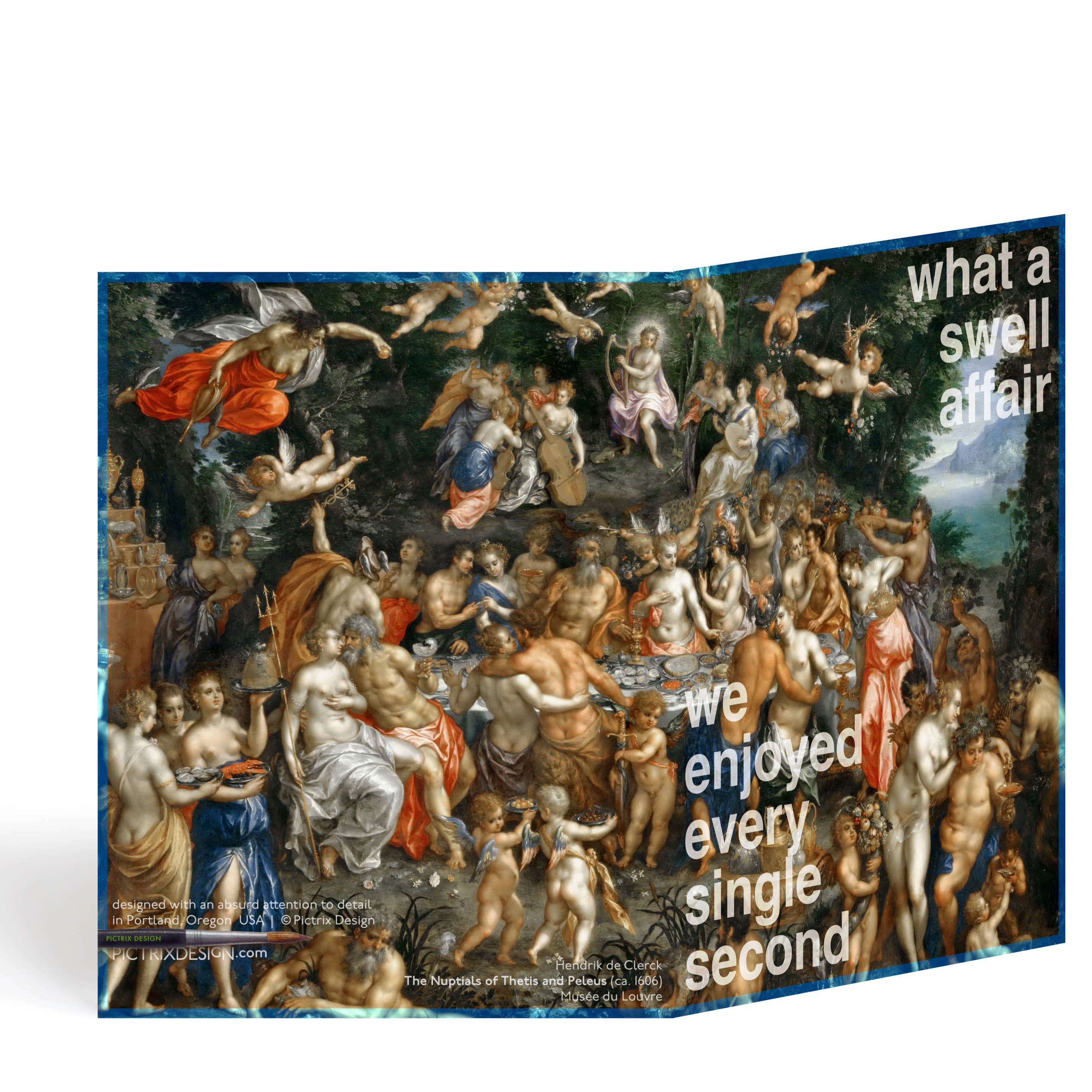 Pictrix Design - "A swell affair" thank-you notecard
