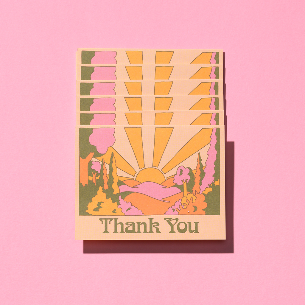 Red Cap Cards - Sunrise Thank You Greeting Card Boxed Set