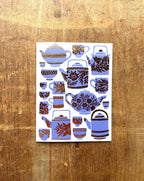 Katharine Watson - Tea Set Greeting Card