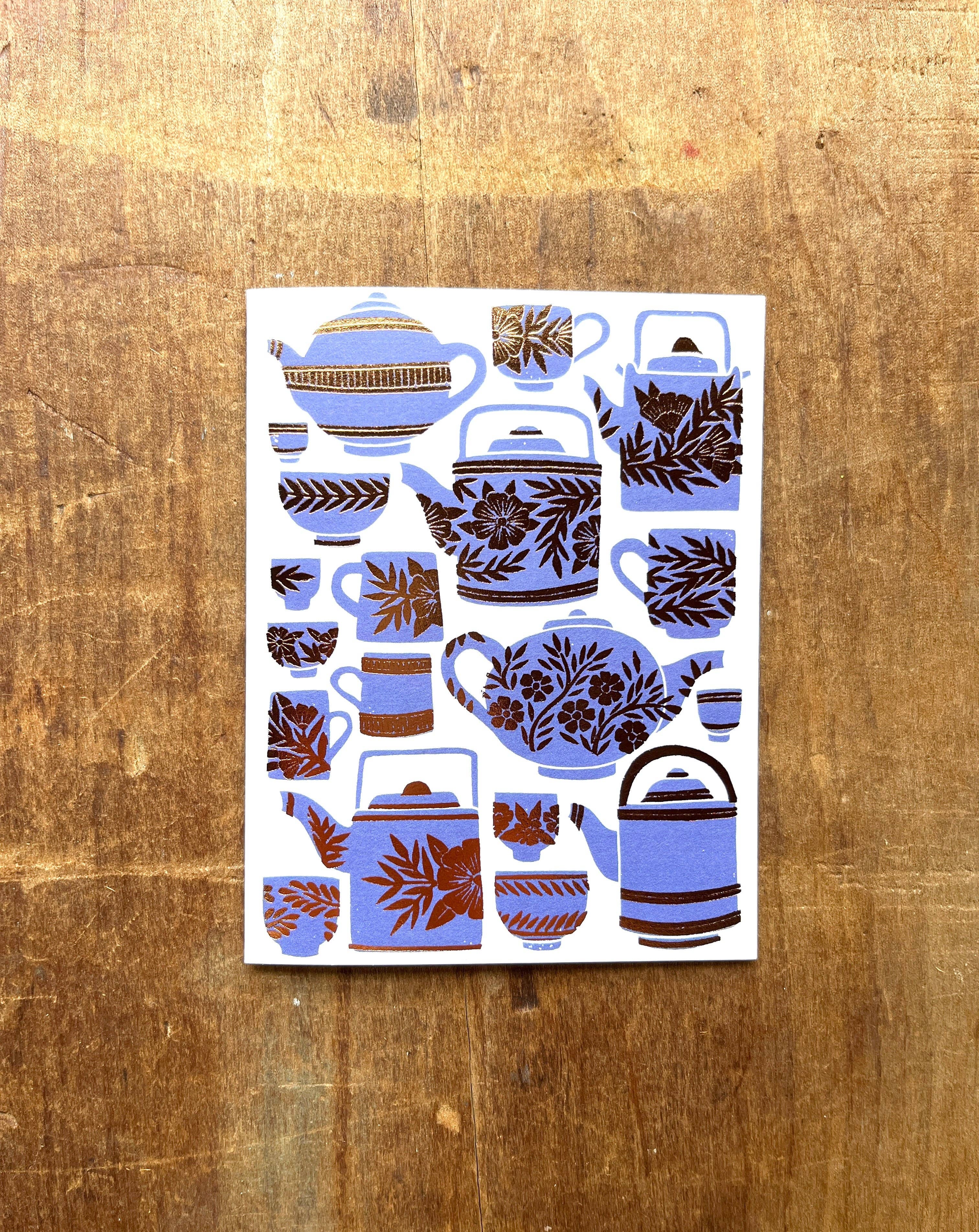 Katharine Watson - Tea Set Greeting Card
