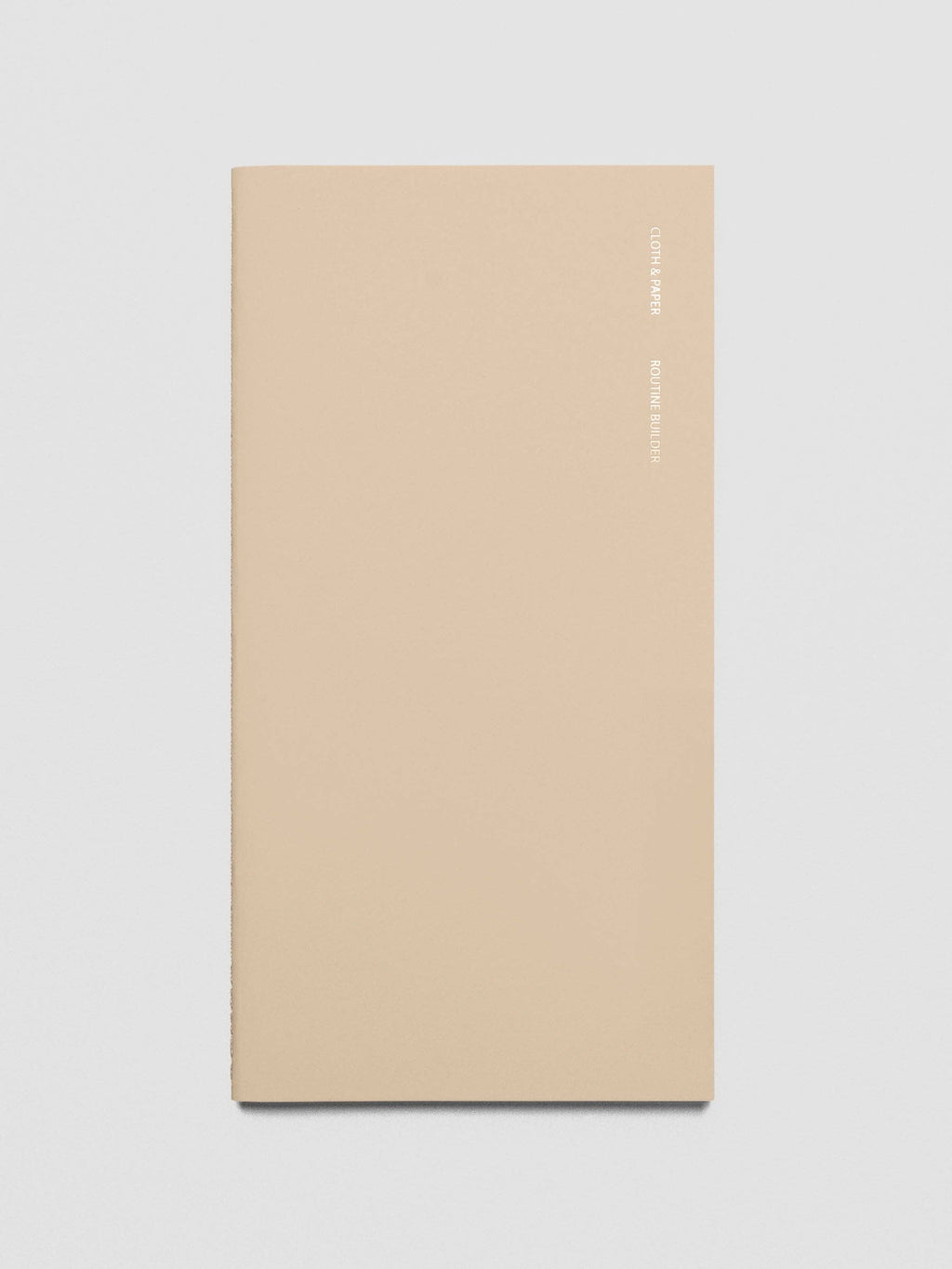Cloth & Paper - Travel Notebook | A5 Slim: Routine Builder | Beignet