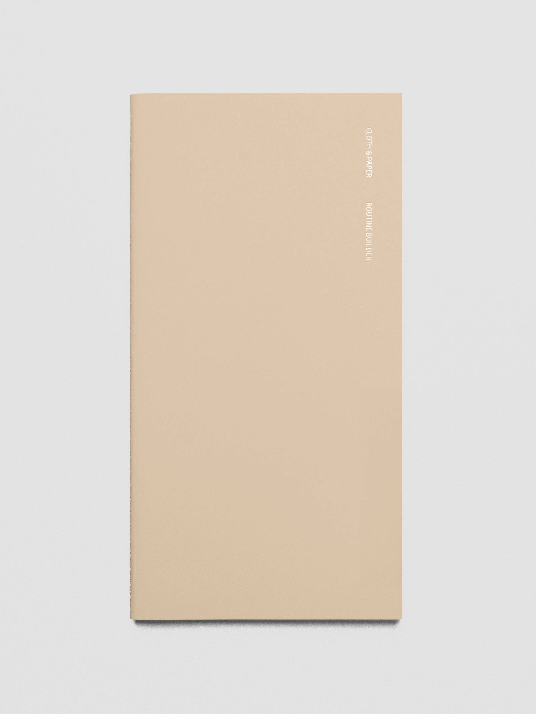 Cloth & Paper - Travel Notebook | A5 Slim: Routine Builder | Beignet