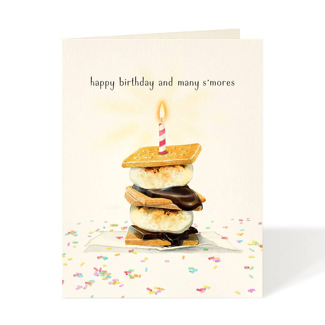 Felix Doolittle - Many S'mores - Birthday Greeting Card