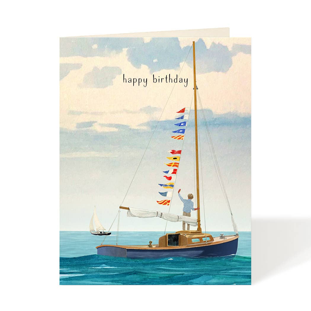 Felix Doolittle - Birthday Sailing - Birthday Greeting Card