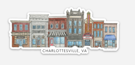 Mad Kitchen Co. - Charlottesville Sticker: 4"x1.7"