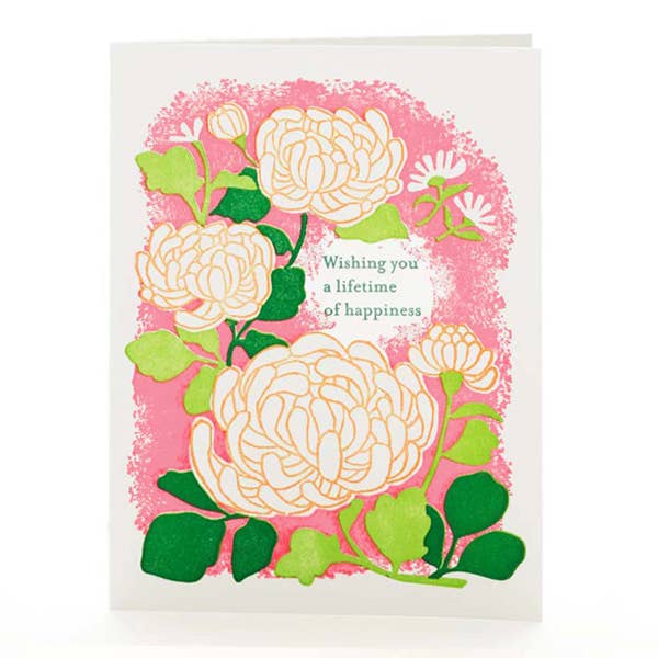 Ilee Papergoods - "Wishing you a lifetime..." Letterpress Card
