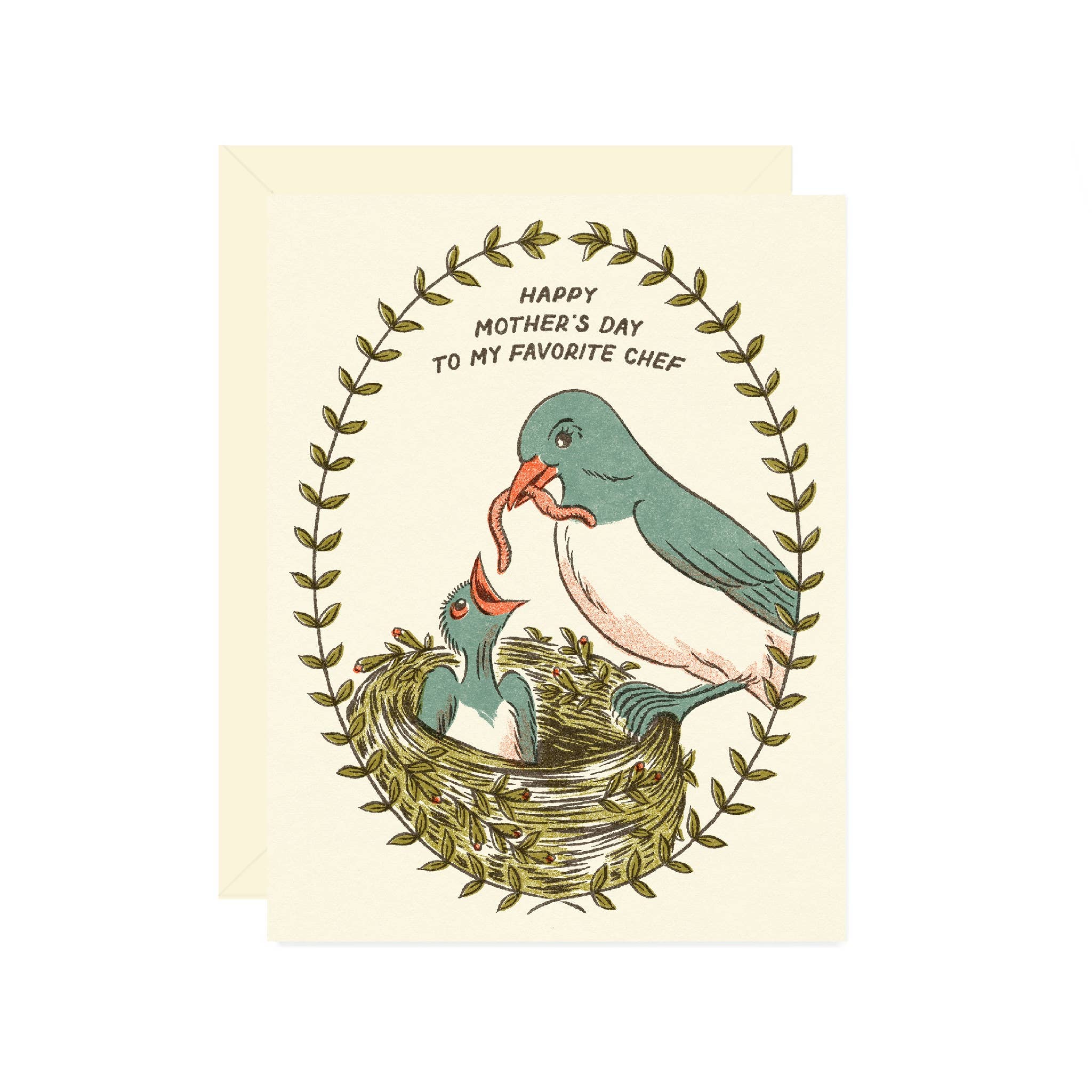 Wallflower Paper & Party - Mother's Day Bird and Worm Card