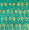 Giftsland - Peacock paper, gold on green