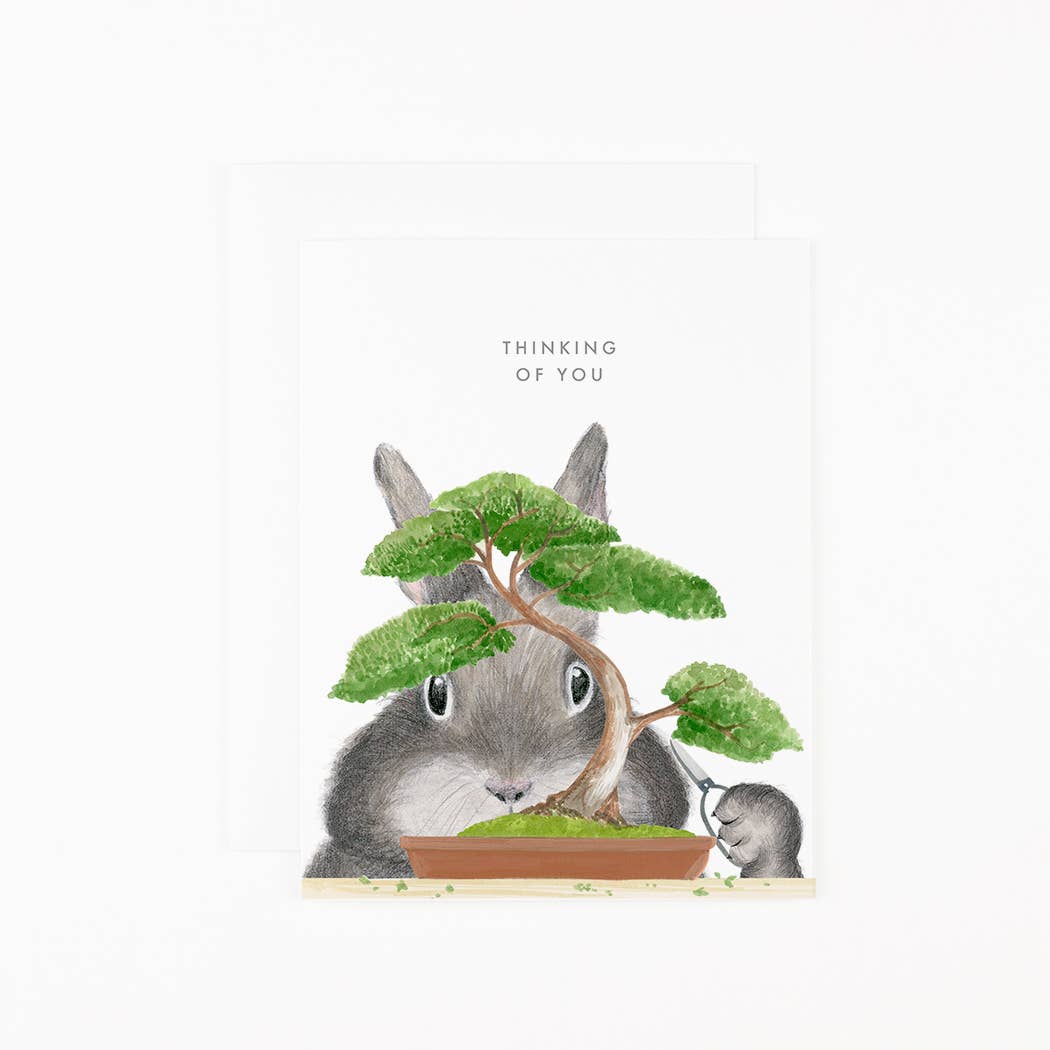 Dear Hancock - Bonsai Bunny Card