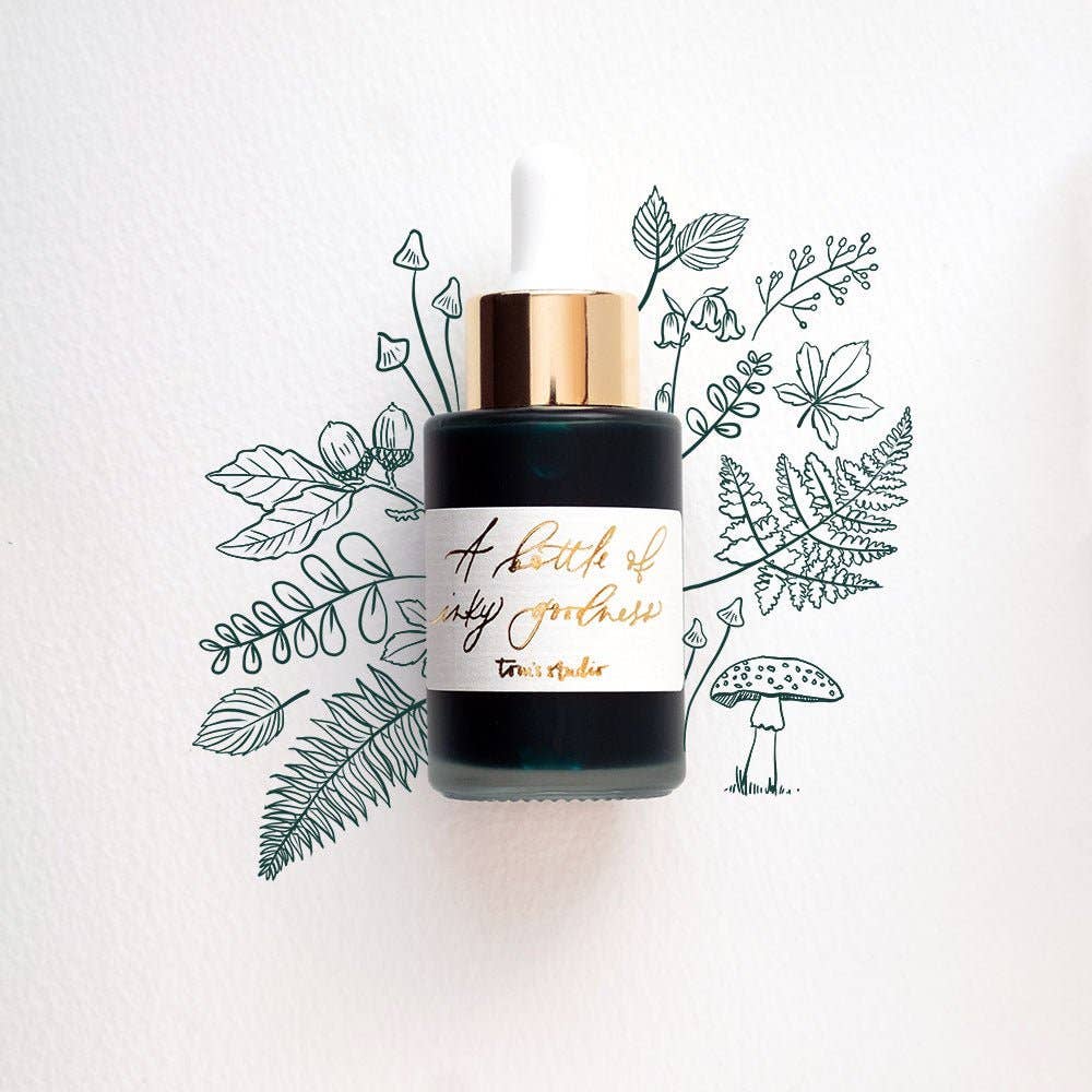 Tom's Studio - Forest Green - Calligraphy Ink