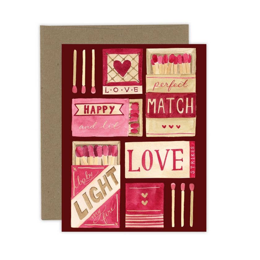 Almeida Illustrations - Perfect Match Card | Anniversary + Love