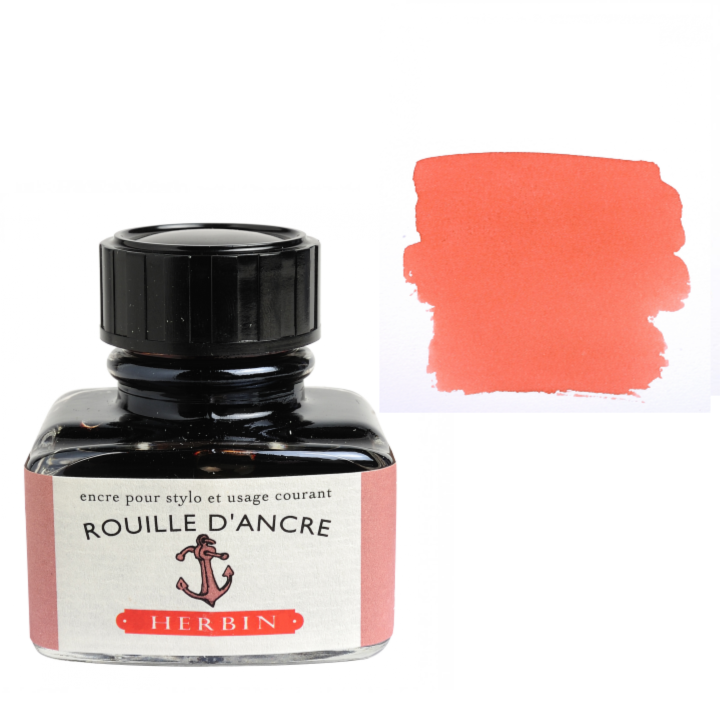 Herbin Fountain Pen Ink 30ml Bottle, Cacao du Bresil (Brazilian Cocoa)