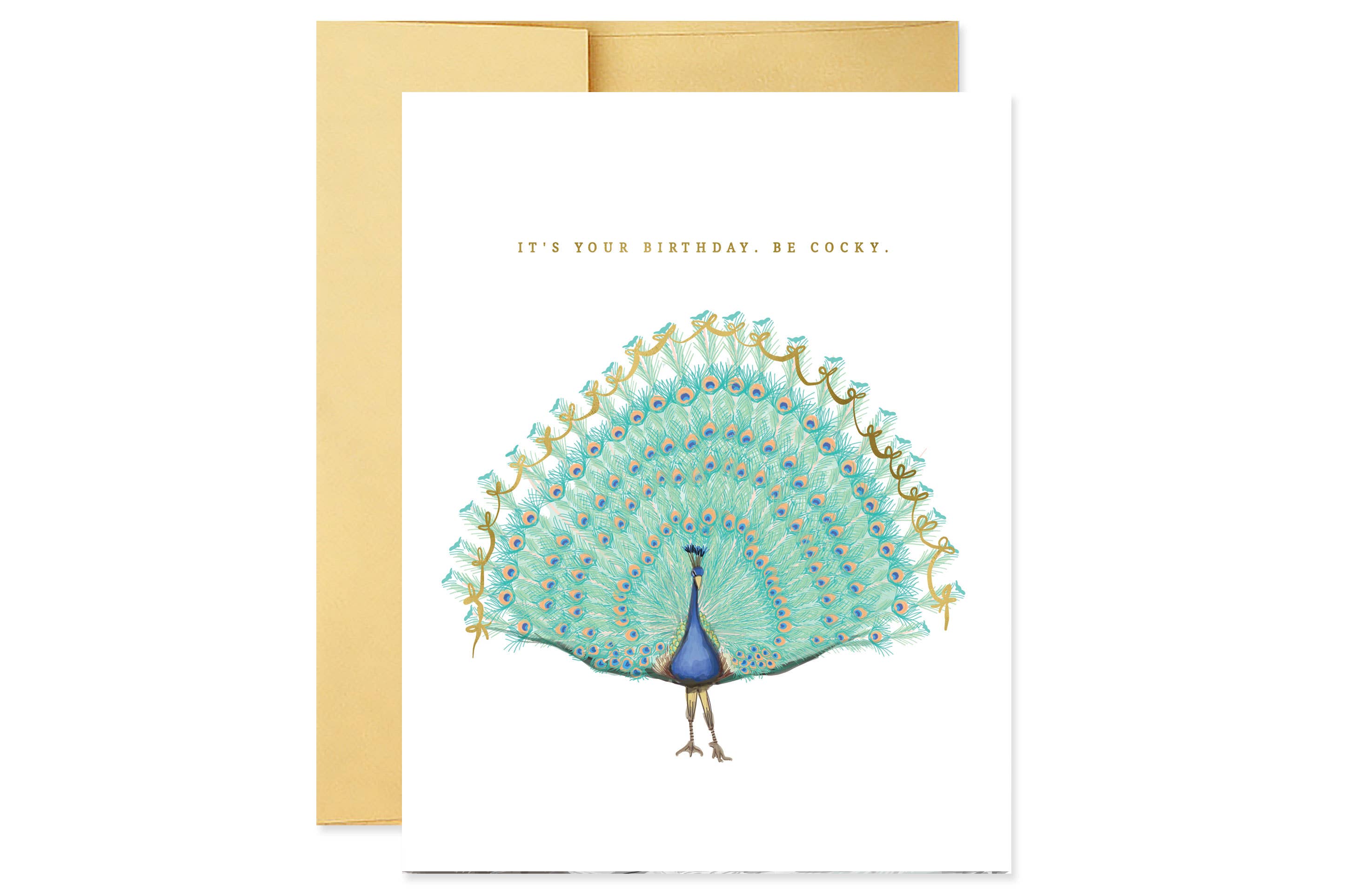 Good Juju Ink - Be Cocky Birthday Card