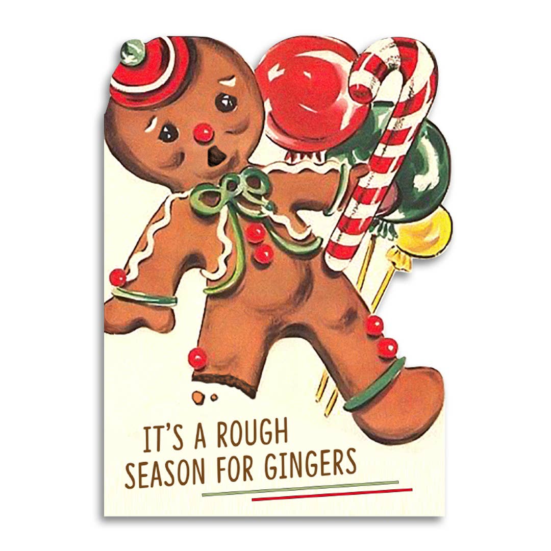 Bad Betty Greeting Co. - It’s a Rough Season for Gingers - Funny Christmas Card
